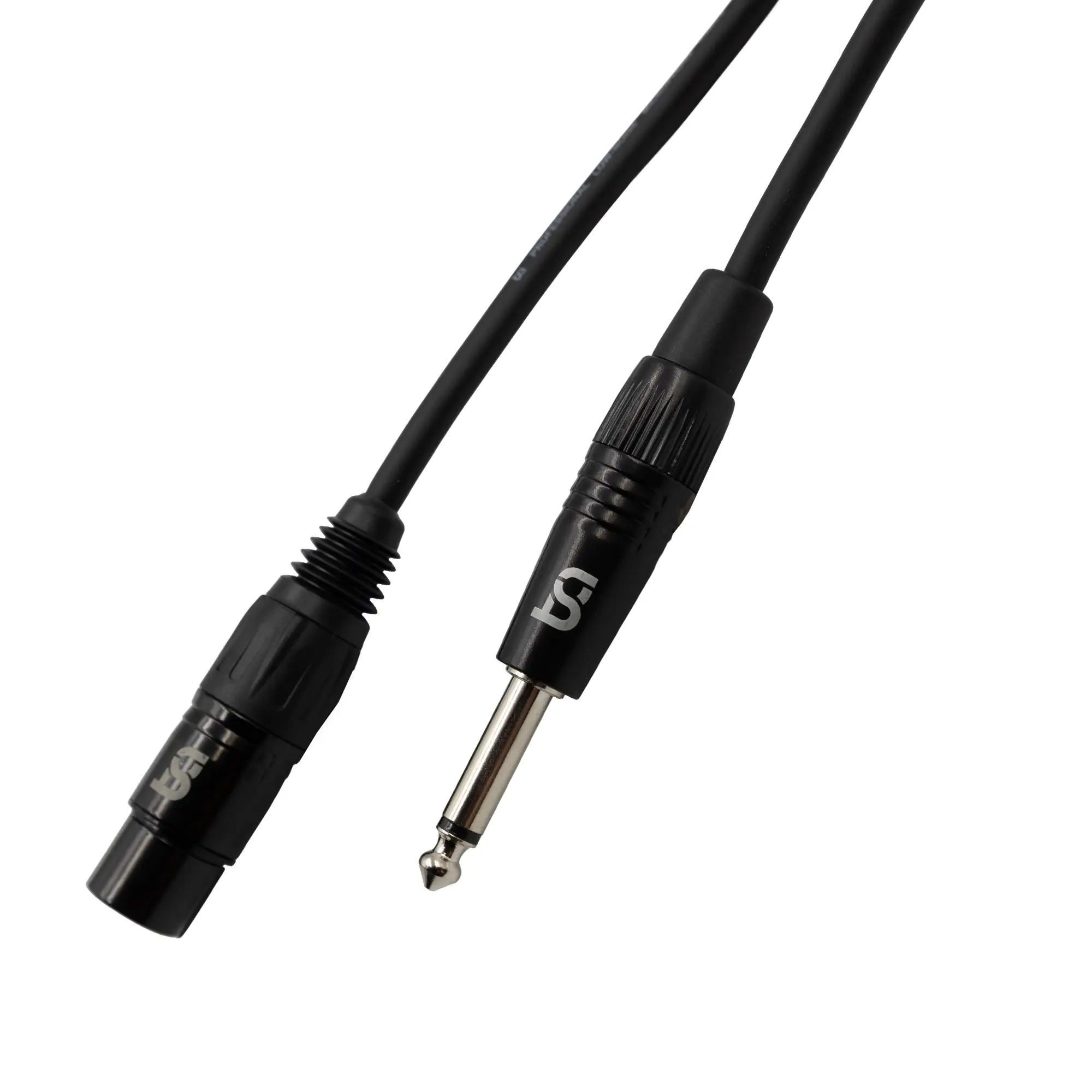 Tune CCB-FJ0100 Core Καλώδιο Μικροφώνου XLR-3pin Female σε 6.35mm Mono Jack 1m Μαύρο-2-min