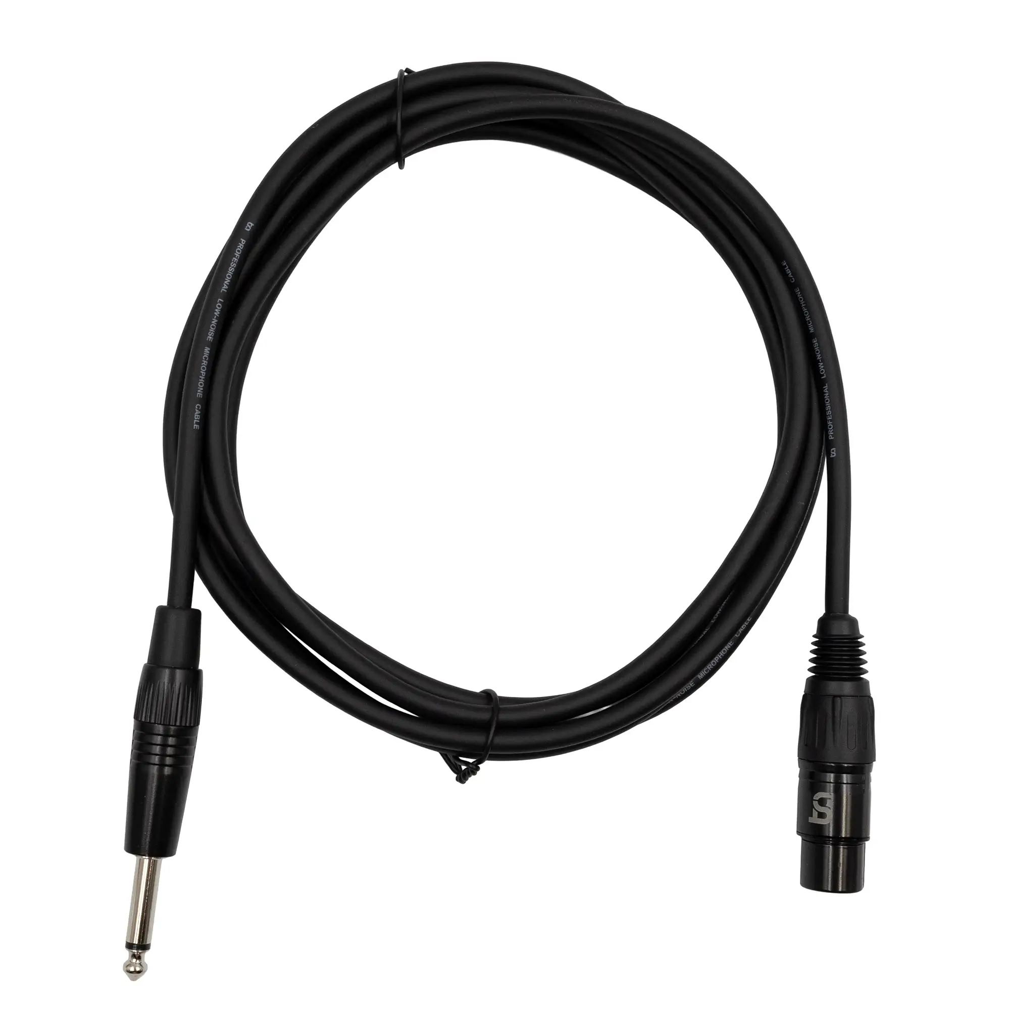 Tune CCB-FJ0300 Core Καλώδιο Μικροφώνου XLR-3pin Female σε 6.35mm Mono Jack 3m Μαύρο-min