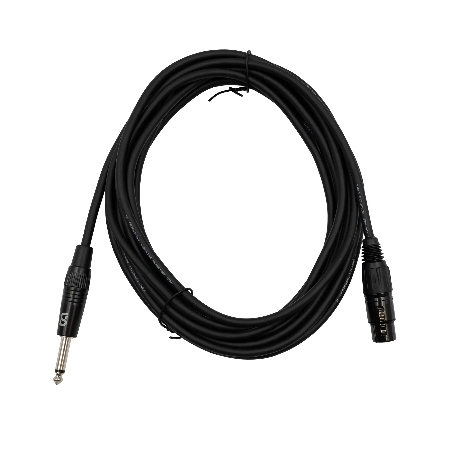 Tune CCB-FJ0600 Core Καλώδιο Μικροφώνου XLR-3pin Female σε 6.35mm Mono Jack 6m Μαύρο-min