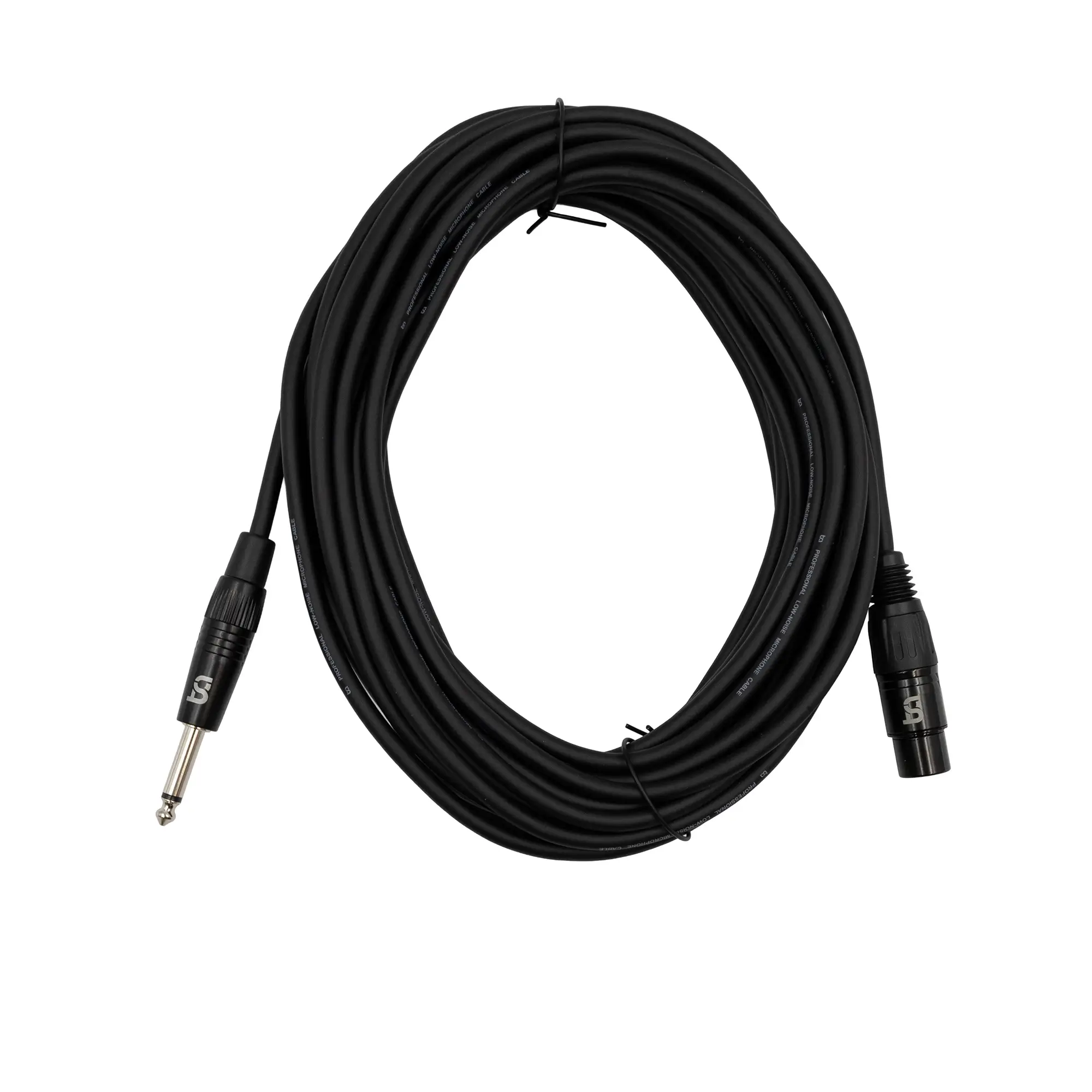 Tune CCB-FJ1000 Core Καλώδιο Μικροφώνου XLR-3pin Female σε 6.35mm Mono Jack 10m Μαύρο-min